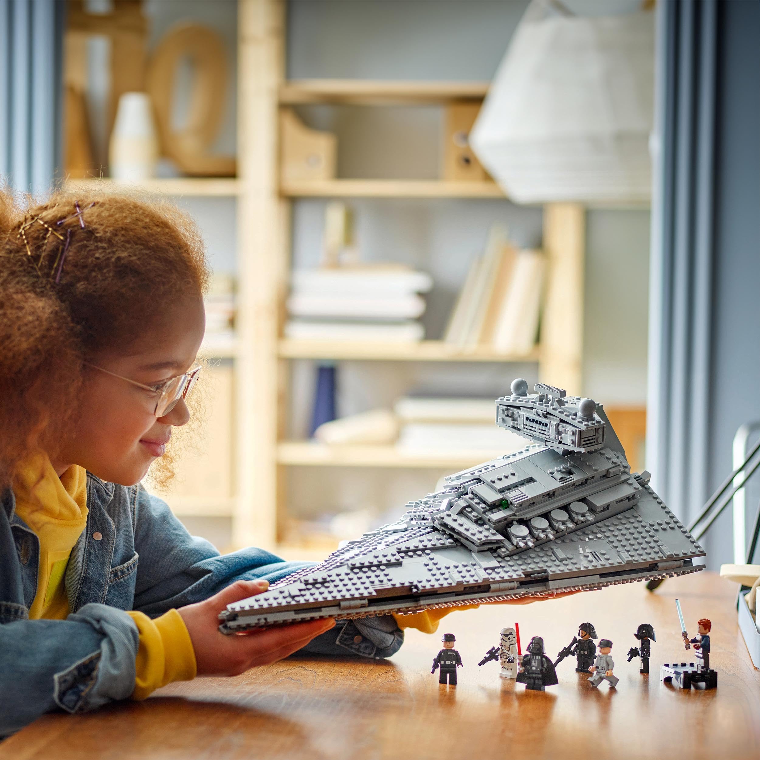 LEGO Star Wars 75394 Imperial Star Destroyer Building Toy - Collectible A New Hope Model Kit with 7 Minifigures incl. Darth Vader & Cal Kestis - Gift for Father's Day
