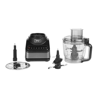 Ninja Food Processor with 4 Automatic Programs; Chop, Puree, Slice, Mix, and 3 Manual Speeds, 2.1L Bowl, Chopping, Slicing & Dough Blades, 850W, Dishwasher Safe Parts, Black BN650UK