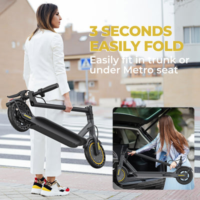 Riceel R50 Electric Scooter, Speed up to 25 km/h, 30 km of autonomy, 8.5" Solid Tire, Maximum Load 120 kg, Dual Braking